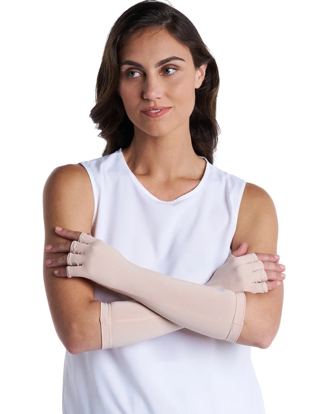 Coolibar Bona | Unisex Fingerless Mid-length Gloves NWT - Picture 5 of 5